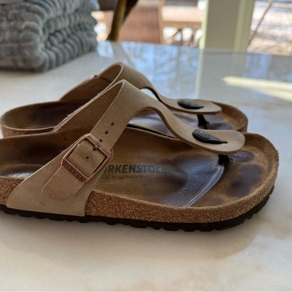 Birkenstock Gizeh Oiled Leather 7.5M - Picture 4 of 6